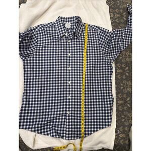 Brooks Brothers Regent Shirt Mens XL Blue White Plaid Cotton Button Down